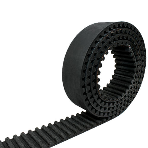 Rubber open end timing belt